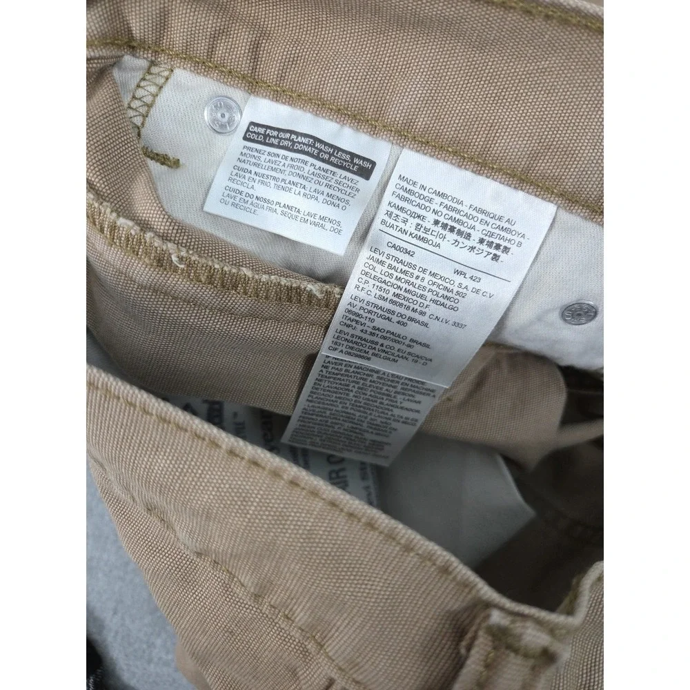 Levis 514‎ Straight Leg Jeans Men's 31x30 Brown Twill Cotton Classic Cowboy